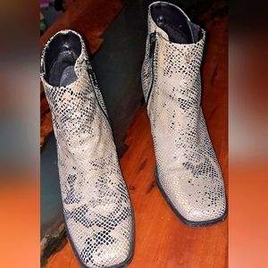 Leather Booties Sz 6.5 Made in Brazil. Worn/ Broken In but still Fashionable